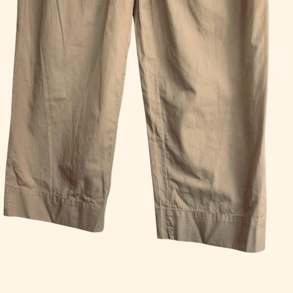 LOFT NWT Women's Poplin Wide Leg Pants - Khaki - Size 0P - Picture 6 of 9